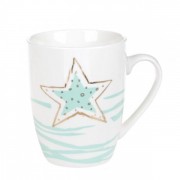 Чашка фарфоровая Звездная улыбка 0,32 л. Flora 31952
