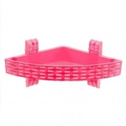 Полиця R plastic Ротанг MRP-52182 кутова, 1 ярус, рожева