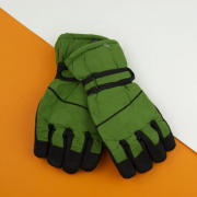Перчатки лыжные на липучке с флисовой подкладкой (арт. 22-12-57) S зеленый
