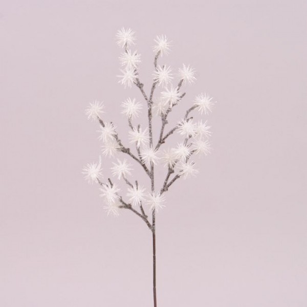 Гілочка новорічна біла Flora 75873