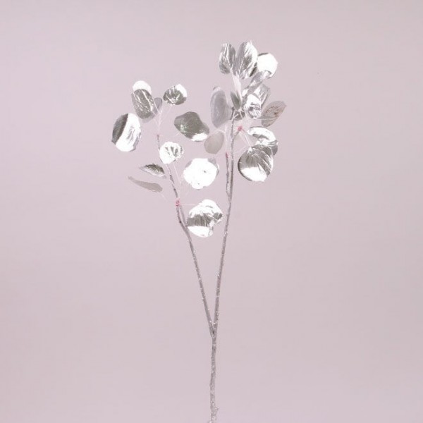 Гілочка новорічна зі срібним листям Flora 75856