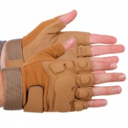 Перчатки тактические с открытыми пальцами SP-Sport BC-8811 размер M хаки