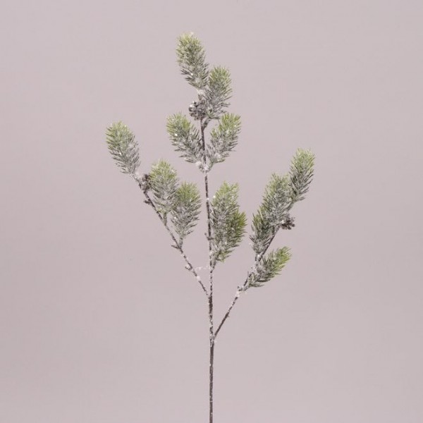 Ветка елки заснеженная 63 см. Flora 75563