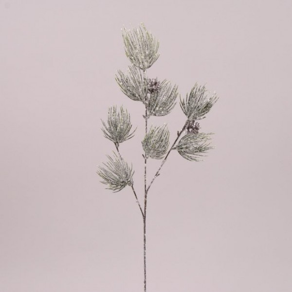 Ветка елки заснеженная 65 см. Flora 75552