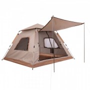 Палатка пятиместная с тентом для кемпинга и туризма Zelart SY-22ZP002 Серый