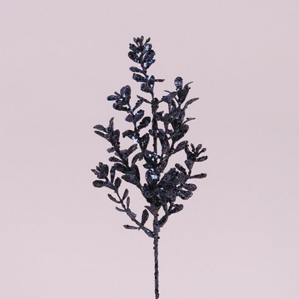 Гілочка новорічна темно-синя Flora 75918