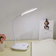 Лампа настольная с аккумулятором и сенсорным включателем белый