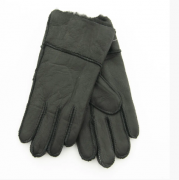 Перчатки для детей из натуральной кожи (арт. 19С-2) M черный