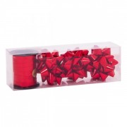 Набор для упаковки подарков красный Flora 43045
