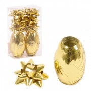 Набір для упаковки подарунків золотий Flora 43052