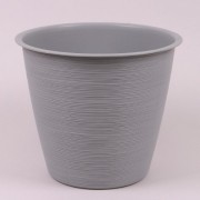 Горшок пластмассовый Flora FURU серый 23.5см. 92091