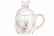 Кружка керамическая BonaDi Веселый кролик DM139-E, 450мл