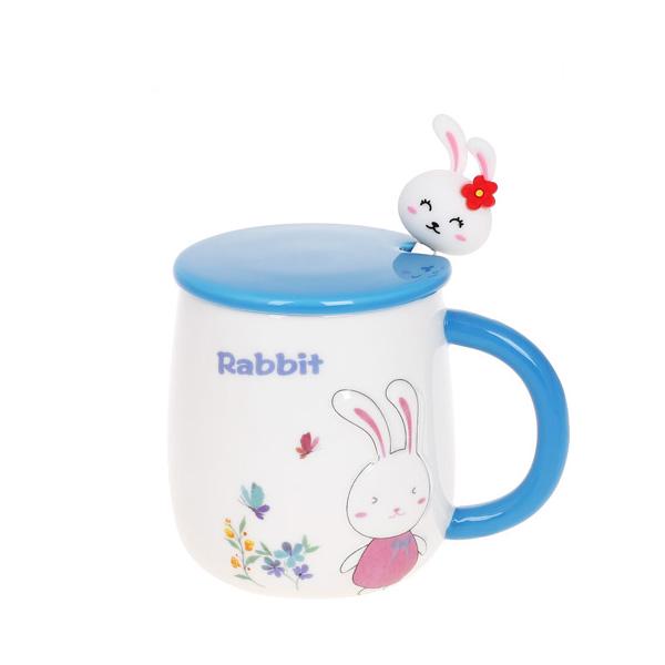 Заварник фарфоровый BonaDi Rabbit голубой 927-223, 430мл