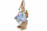 Декоративна фігурка BonaDi Кролик з кошиком NY27-909, 40см