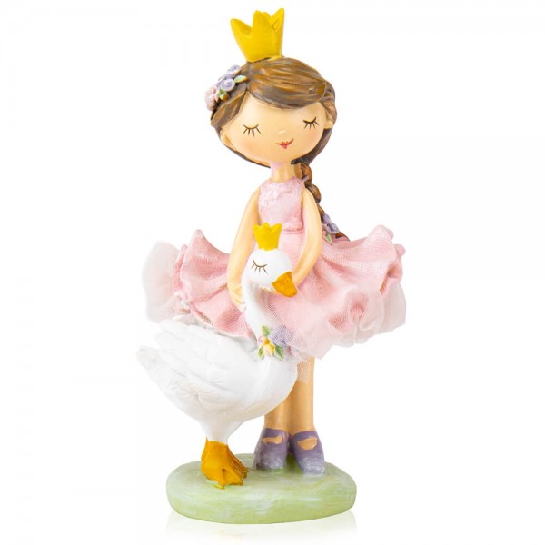 Декоративная фигурка Elisey Принцесса с лебедем 6013-036, 19 см