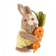 Декоративная фигурка Elisey Кролик с морковкой 6018-136, 14 см