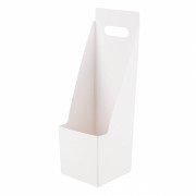 Коробка для квітів Комплімент 11*11*35, біла (8916-006-2) Elso