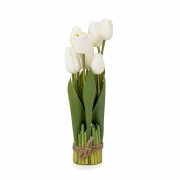Букет тюльпанів 32 см, білий (8931-019) Elso
