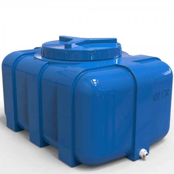 Емкость пластиковая овальная для воды и других жидкостей объемом 100 л ЕК100О
