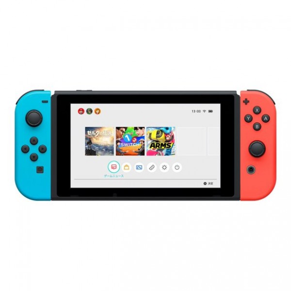Nintendo Switch with Neon Blue та Neon Red Joy-Con