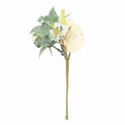 Декоративная веточка Желтые пасхальные яйца 18 см (5004-040)  Elso