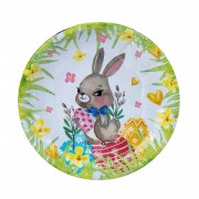 Тарелка Хлопоты кроликов зеленая , 19 см (8909-008) Elso