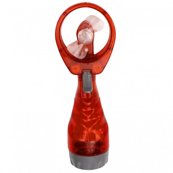 Портативный ручной мини вентилятор Water Spray Fan Красный