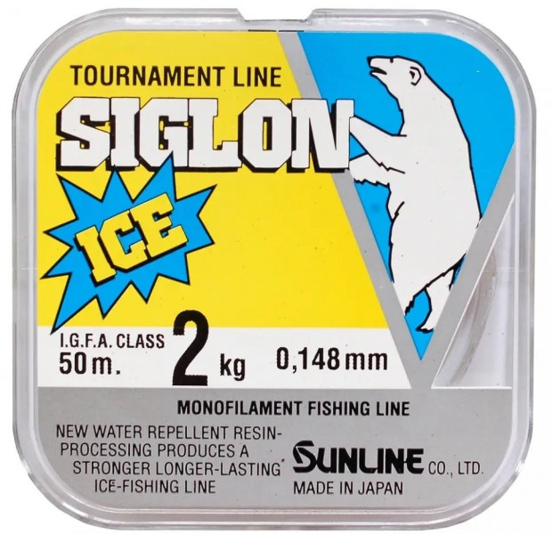 Леска зимняя Sunline SIGLON ICE 50м #1.5/0,205мм 4кг