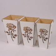 Комплект Flora деревянных кашпо Роза 3 шт. 30823