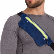 Спортивний органайзер з кишенями сумка на пояс для бігу SP-Sport 1000A синій