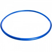 Обруч цільний гімнастичний пластиковий Record FI-3375-75 синій
