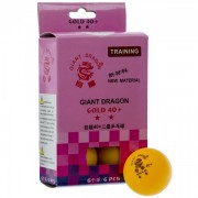 Набор мячей для настольного тенниса GIANT DRAGON GOLD 2* MT-6561 40+ 6 шт оранжевые