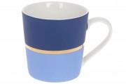 Кухоль порцеляновий Bonadi Золота Лінія, 390мл, колір - синій (248-704)