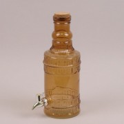 Бутылка стеклянная с краником коричневая Flora 2 л. 35105