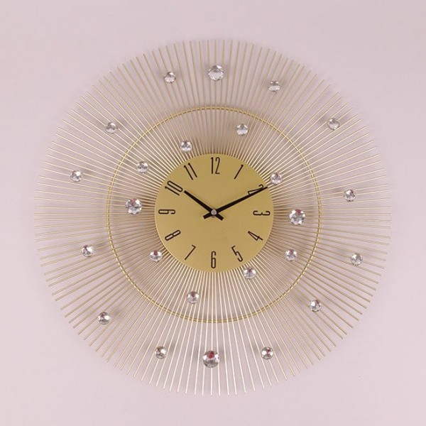 Часы металлические с стразами Flora D-50 см. 38186