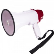 Громкоговоритель мегафон (рупор) Zelart SP-Planeta HW-8R 15W белый-красный