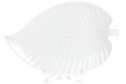 Страва сервірувальна порцелянова Bonadi Лист, 25.5см, колір - білий (988-218)