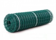 Сетка пластиковая Клевер Забор ячейка 50ммх50мм/1мх20м. Темно-зеленый M-20086