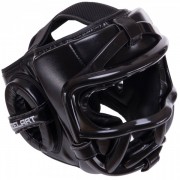 Шлем для единоборств co съемным защитным забралом ZELART BO-0270 М-XL Черный