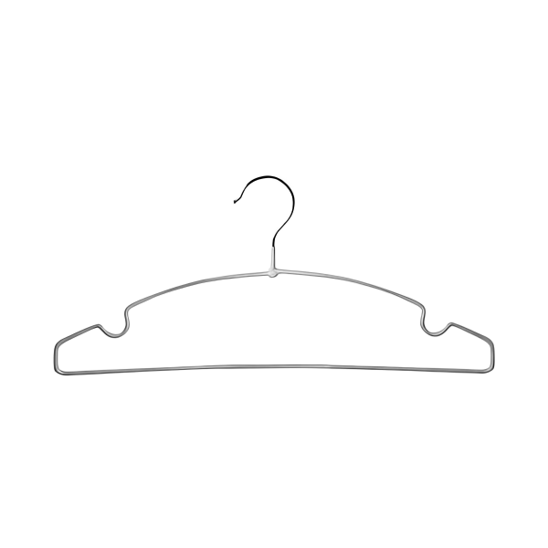 Вішалка для одягу просиліконена Hoz Піджак металева 40 см 10 шт. Сірий (MMS-R85358)