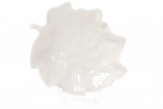 Блюдо фарфоровое Bonadi Лист, 15см, цвет - белый (727-109)