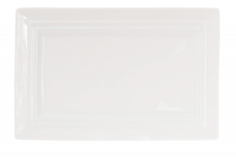Страва фарфорова прямокутна Bonadi 25см, колір - білий (988-121)