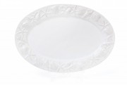 Блюдо керамічне овальне Bonadi 34см Морські мотиви, колір - білий (545-377)