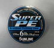 Шнур Sunline Super PE 150м 0.128мм 6LB/2.7кг