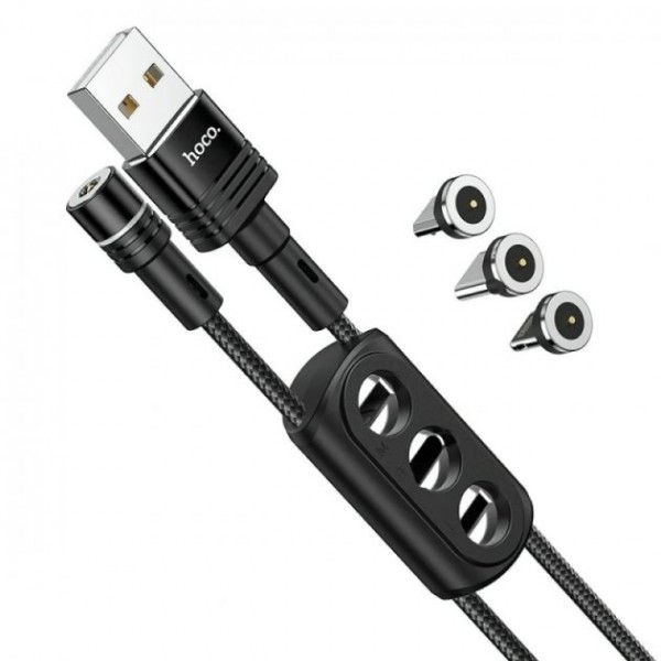 USB - Lightning + Micro USB + Type-C Magnet HOCO U98 ART:7731 - НФ-00007498