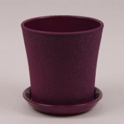Горшок керамический Flora 2418 Вуаль шелк 2,3л.Фиолетовый