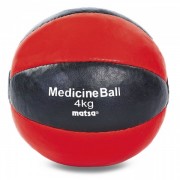 М'яч медичний медбол Zelart MATSA Medicine Ball ME-0241-4 4 кг червоний-чорний