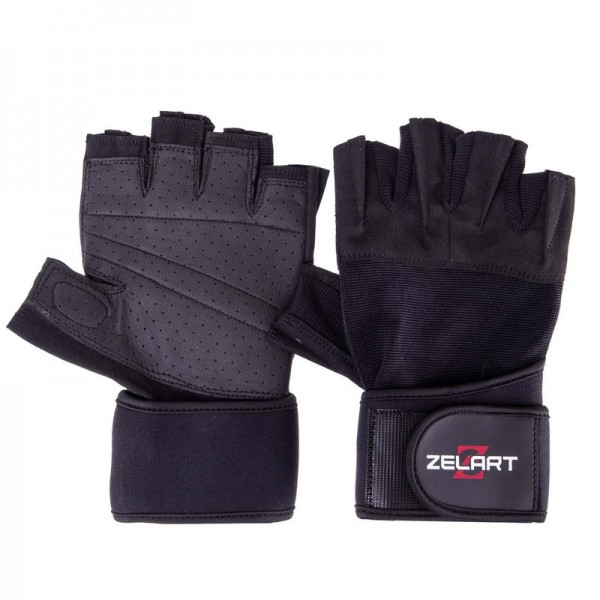 Перчатки для тяжелой атлетики Zelart SB-161099 M черный