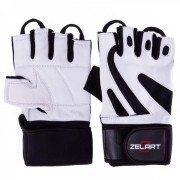 Перчатки для тяжелой атлетики Zelart SB-161070 XL черный-белый