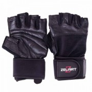 Рукавички для важкої атлетики Zelart SB-161069 S чорний